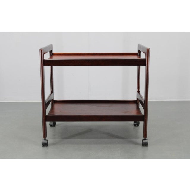 1970s Vintage Scandinavian Teak Serving Cart from BRDR Furbo Spøttrup, 1970s For Sale - Image 5 of 13