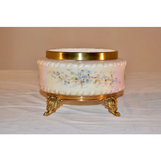 American ferner signed by the C.F. Monroe Co., which operated a glass manufacturing and decorating factory from 1880 to...