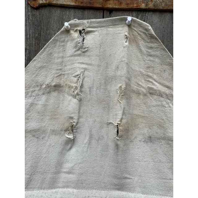 1980s 1980s Vintage Hand Painted Tipi Door Stylized Buffalo Native American Teepee For Sale - Image 5 of 9