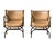 Pair of Curule Leather and Brass Campaign Armchairs Styled After Steve Chase For Sale - Image 10 of 18