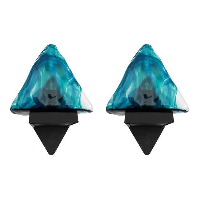 Mid 20th Century Triangular Sconces by La Murrina - a Pair For Sale