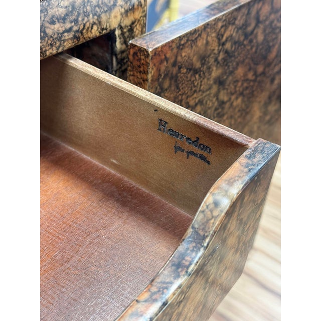 Vintage Henredon Faux Tortoise Shell Finish Server Cabinet For Sale - Image 16 of 16