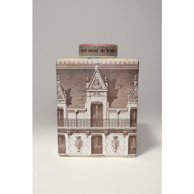 2000 - 2009 Large Porcelain Four-Sided Ginger Jar by Fringe Studio For Sale - Image 5 of 12