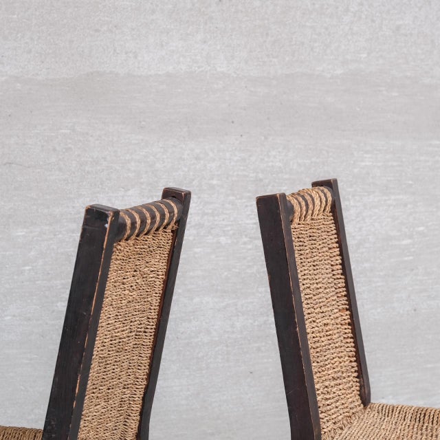 Art Deco French Dining Chairs attributed to Francis Jourdain, 1930s, Set of 6 For Sale - Image 12 of 16