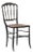 Napoléon III Caned Chair in Turned and Blackened Wood For Sale