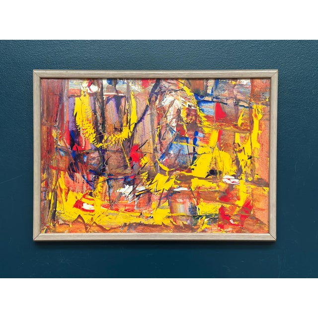 Daniel Raphaël, Komposition, 1950s, Oil on Panel, Framed For Sale - Image 17 of 17