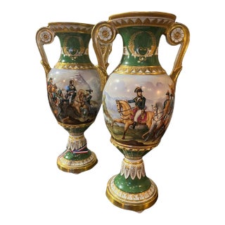 19th Century French Empire Urns- Set of 2 For Sale