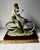 Vintage Italian Art Sculpture Santini Man Woman Romantic Couple Bicycle… For Sale - Image 10 of 18