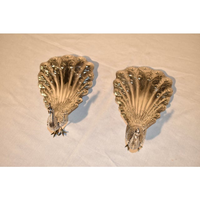 Pair of Signed Sterling Silver Peacock Dishes From Gorham, Circa 1920 For Sale In Greensboro - Image 6 of 12