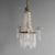 Metal Small Antique Chandelier in Glass, 1900 For Sale - Image 7 of 7