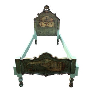 Twin Italian / French Antique Headboard & Footboard For Sale
