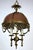Vintage French Bouilette Brass and Metal Shade Chandelier, 1940s For Sale - Image 12 of 15