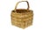 Wood Late 20th Century Maine Indigenous Swing-Handle Basket For Sale - Image 7 of 7