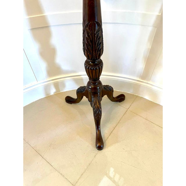 Antique Torchere in Carved Mahogany For Sale - Image 10 of 14