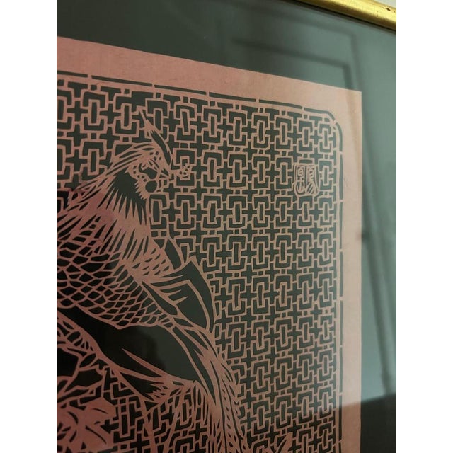 Jiǎnzhǐ Decoupage Artworks with Birds, Set of 3 For Sale - Image 6 of 10