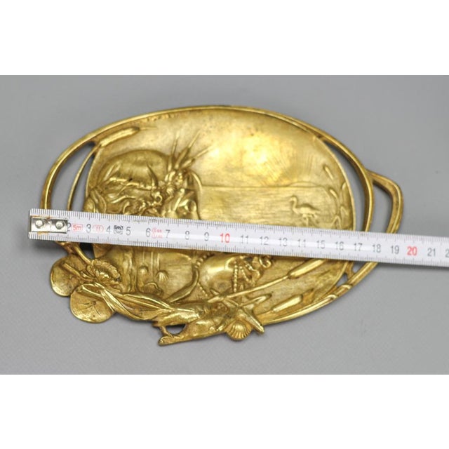 Art Nouveau French Bronze Card Tray, 1920s For Sale - Image 16 of 18