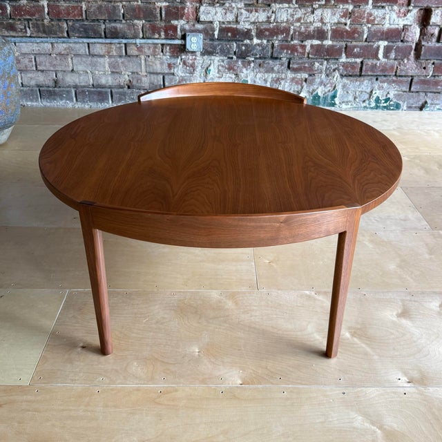 Mid 20th Century Mid-Century Modern Jens Risom Restored Walnut Coffee Table For Sale - Image 5 of 11