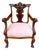 Early 20th Century Victorian Pink Upholstered Chairs With Open Back For Sale