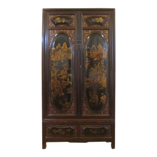 19th Century Gilt Painted Cabinet For Sale