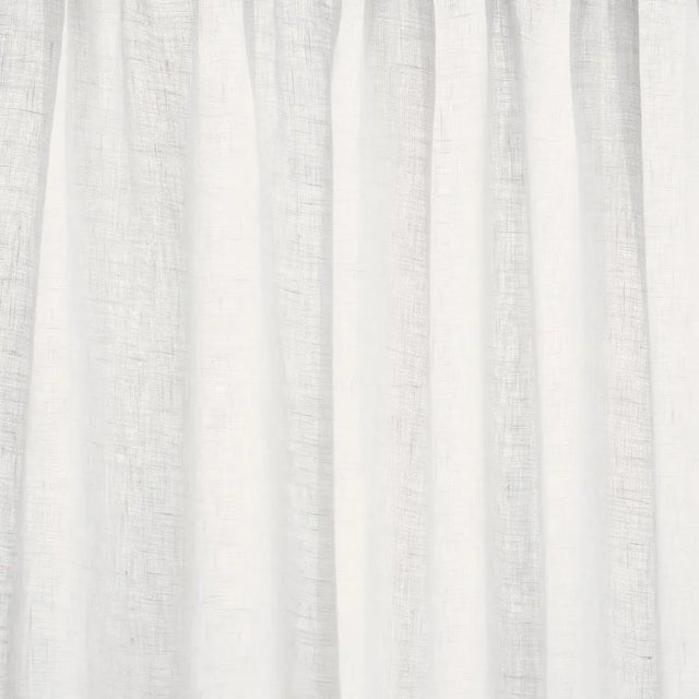 SAMPLE - Schumacher Aya Sheer Fabric In White For Sale