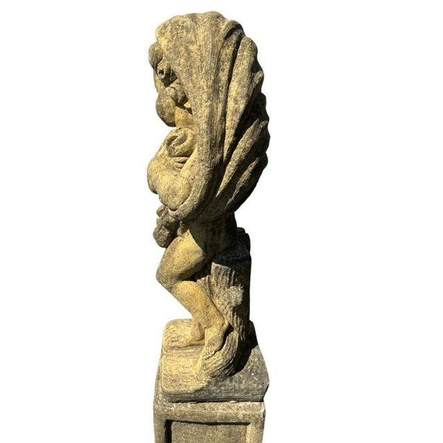 English Four Season Cherub Statues in Stone, Set of 4 For Sale - Image 15 of 18