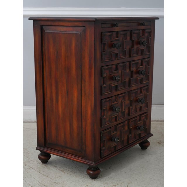 Age: Approx. 20 Years Old Details: Pull Out Slide On Top Factory Painted Distressed Finish Dovetailed Drawer Construction...