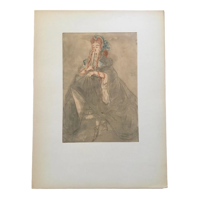 1920s Constantin Guys Fashion Print From the Collection Légendes Parisiennes For Sale