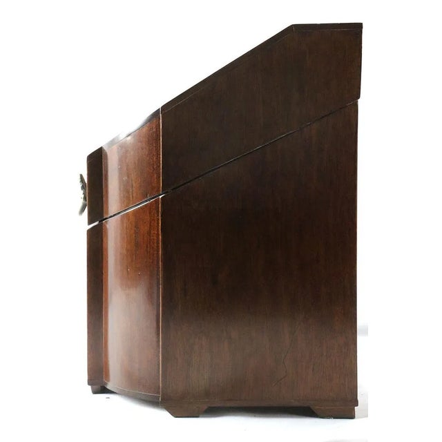 Pair of Mid 20th Century Inlaid Mahogany Knife Boxes For Sale - Image 4 of 9