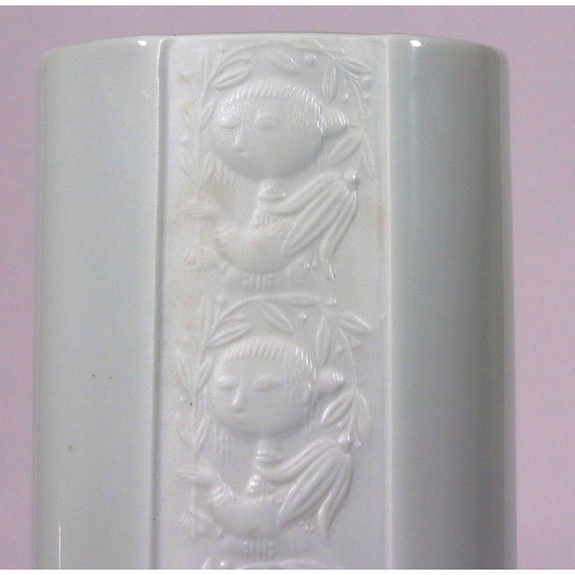 Bjørn Wiinblad Rosenthal Studio-Linie White Porcelain Relief Vase Circa 1961–1975 For Sale - Image 10 of 10