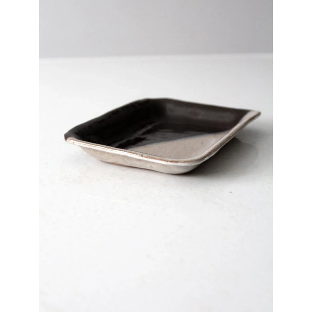 Late 20th Century Vintage Studio Pottery Plate For Sale - Image 5 of 9