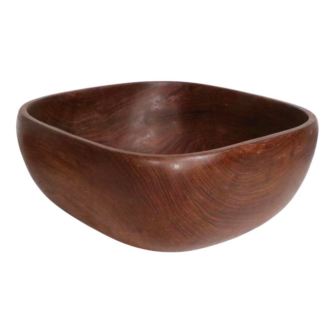 Seven Piece Mid Century Teak Salads Set Made in Thailand by Good Wood C. 1950/70s For Sale - Image 12 of 14