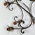 Mid 20th Century Vintage Architectural Salvage Wrought Iron & Brass Wall Decor With Floral and Scroll Motif For Sale - Image 5 of 8
