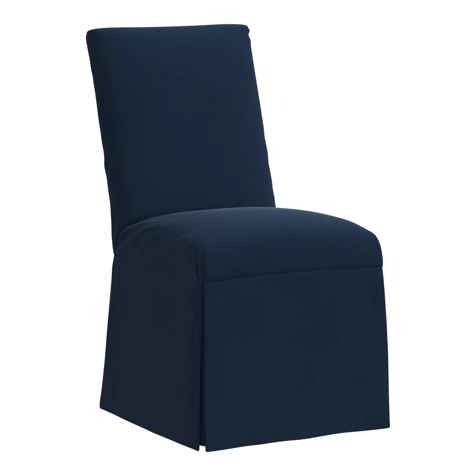 Slipcover Dining Chair in Velvet Ink Chairish