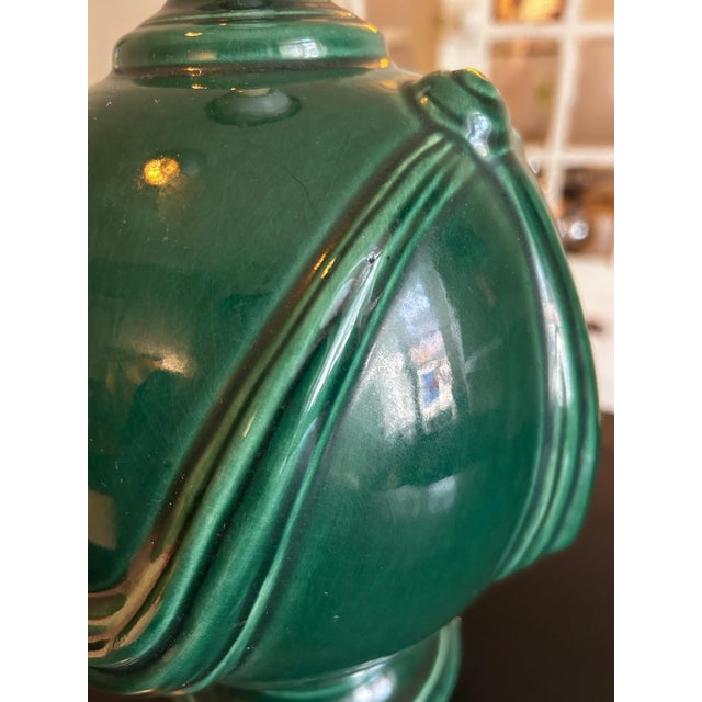 Neo-Classical Ceramic Lamp, 1970s For Sale - Image 9 of 11