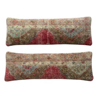 Turkish Bedding Rug Pillow Cover 16'' X 47'' - Set of Two For Sale