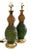 Mid 20th Century Mid Century Modern Green & Amber Ceramic Table Lamps - a Pair For Sale - Image 5 of 9