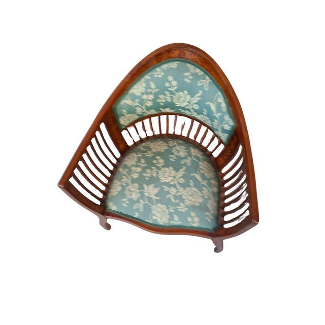 Cherry Wood Bedroom Armchair, 1980s For Sale - Image 9 of 13