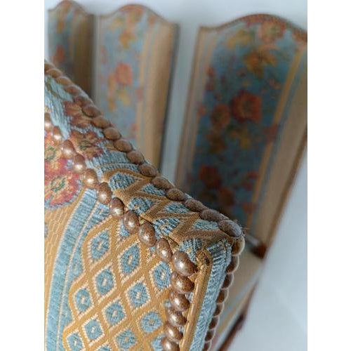 Os De Mouton Tapestry Chairs in Beech, Set of 6 For Sale - Image 11 of 18
