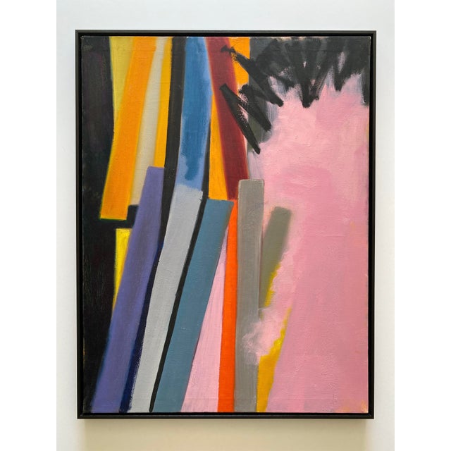 Adele Mailer Vintage 1985 Abstract Expressionist Original Signed One of a Kind Framed Large Modernist Oil Painting For Sale - Image 18 of 18