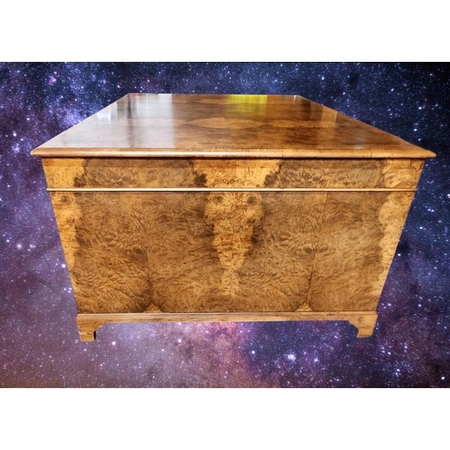 Early 20th Century Spectacular Burled Walnut Partners Desk B & O Railroad For Sale - Image 11 of 18