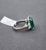 Metal 10.43 Ct Gia Certified Zambian Emerald & Diamond Ring Size 7 For Sale - Image 7 of 10
