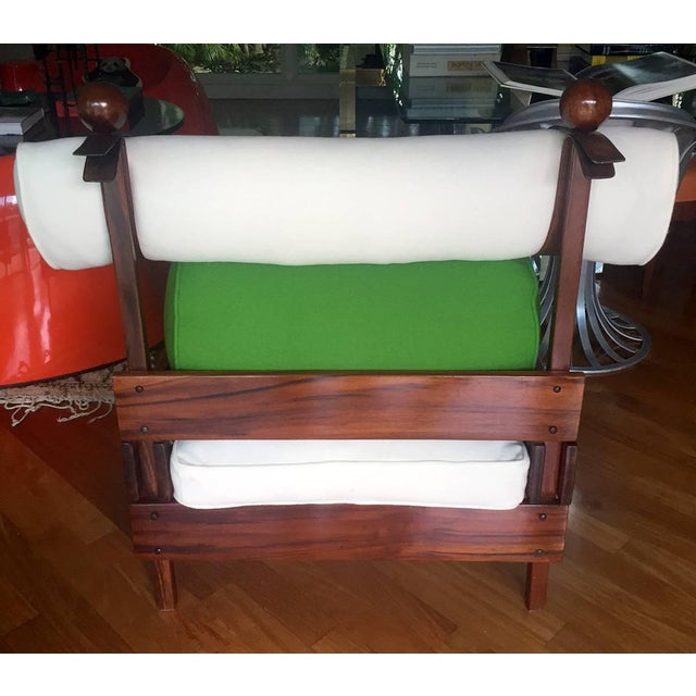Wood Pair of Tonico Rosewood Chairs by Sergio Rodrigues For Sale - Image 7 of 10