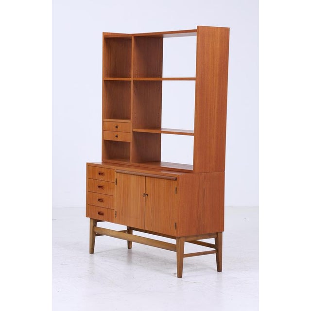 Mid-Century Bookcase with Sliding Doors, 1960s For Sale - Image 10 of 11