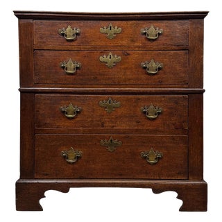 Antique William and Mary Oak Chest of Drawers, 1600s For Sale