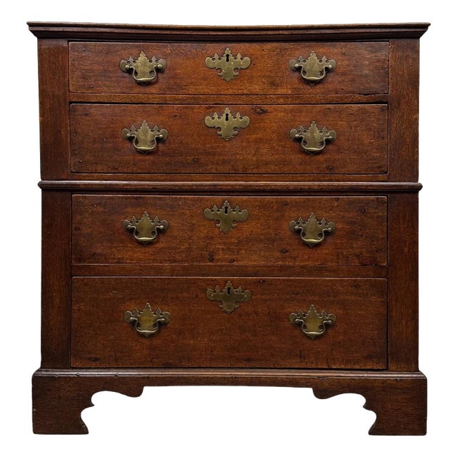Antique William and Mary Oak Chest of Drawers, 1600s For Sale