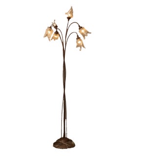 Murano Glass Six-Light Floor Lamp, 1980s For Sale
