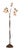Murano Glass Six-Light Floor Lamp, 1980s For Sale