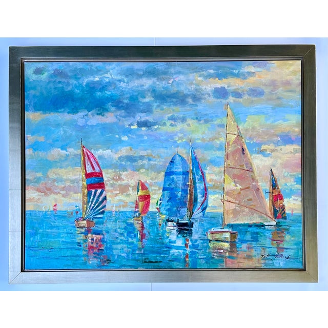 Original oil on canvas by Matt Thomas. Custom framed, Dimensions: 44 x 34" Please note: If you purchase multiple items,...