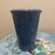 Ceramic Vintage Minimalist Flared Ceramic Vessel in Speckled Cobalt Blue Glaze For Sale - Image 7 of 7