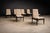 Cimo, Brazil — Set of 8 Mid-Century Dining Chairs in Ebonized Hardwood With Warm Ivory Bouclé, 1950s For Sale - Image 4 of 14